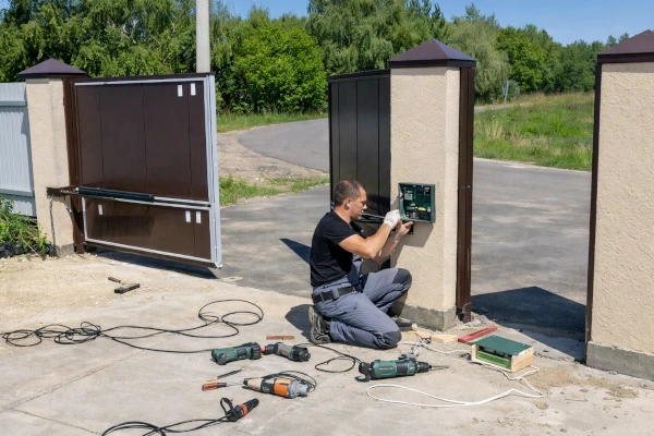 слуги по установки автоматики для ворот распашных откатных секционных